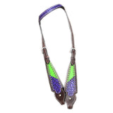 HILASON Western Horse Headstall Tack Genuine American Leather Dark Brown