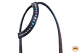 HILASON Western Horse Headstall Tack Genuine American Leather Brown