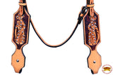 HILASON Western Horse Headstall Tack Genuine American Leather Tan