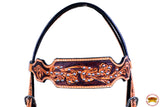 HILASON Western Horse Headstall Tack Genuine American Leather Tan