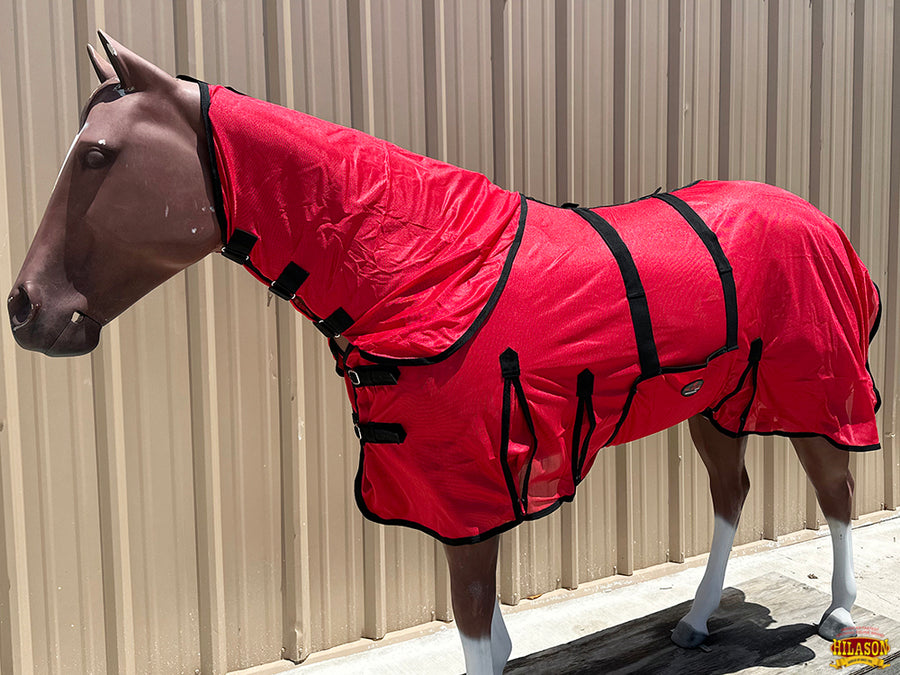 HILASON Horse Fly Sheet UV Protect Breathable Mesh Bug Mosquito Spring | Summer Horse Rug | Fly Rug