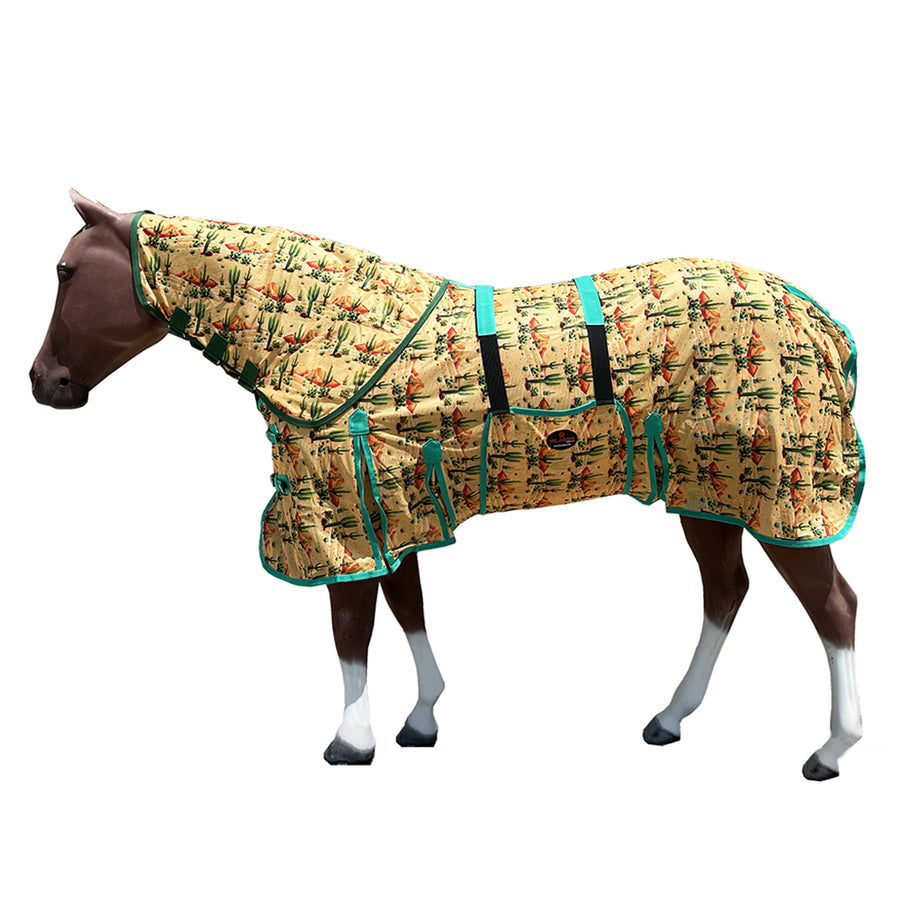 66 In - 84 In Hilason Horse Fly Sheet With Neck Uv Protect Mesh Bug Mosquito Summer - Uhorse