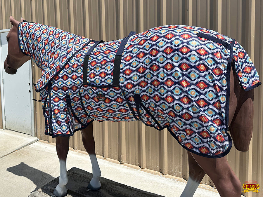 HILASON Horse Fly Sheet UV Protect Breathable Mesh Bug Mosquito Spring | Summer Horse Rug | Fly Rug