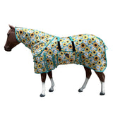 66 In - 84 In Hilason Horse Fly Sheet With Neck Uv Protect Mesh Bug Mosquito Summer Sunflower - Uhorse