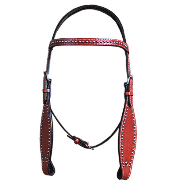 HILASON Western Genuine Leather Horse Headstall Tack Brown - Uhorse