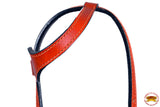 HILASON Western Genuine Leather Horse One Ear Headstall Tack Mahogany