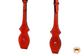HILASON Western Genuine Leather Horse One Ear Headstall Tack Mahogany