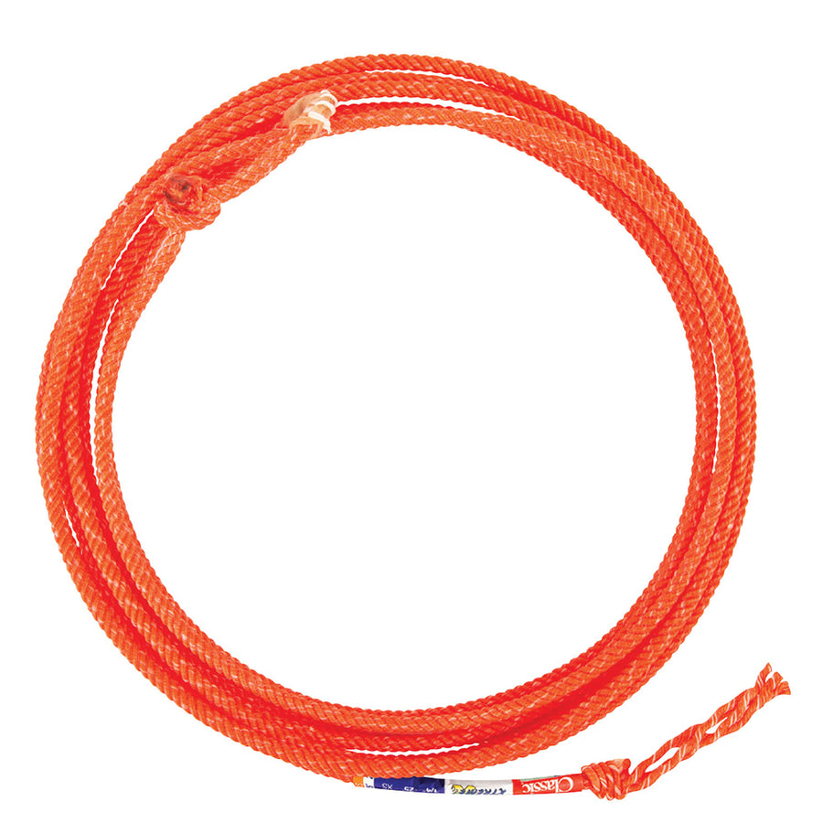Rope Xtreme Kid 4 Strand 1/4" 25' XS Orange - Uhorse