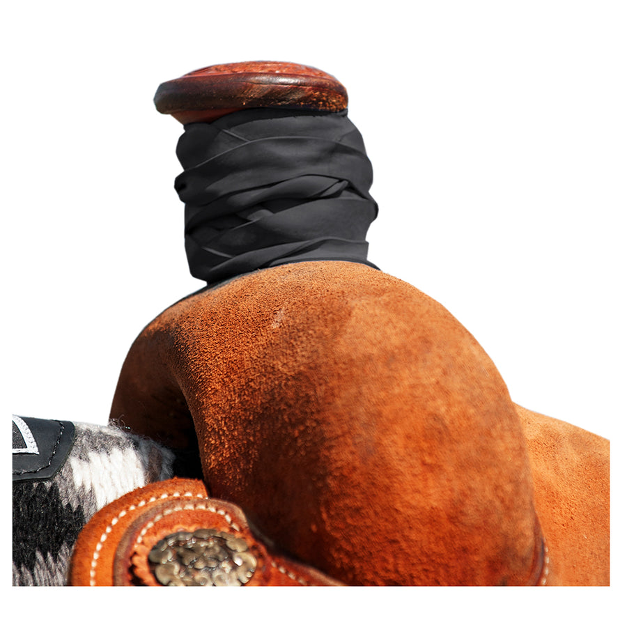 Classic Equine H. Roper Dally Wrap Superior Rubber 20 Black 10 Per by Hilason – Cowboy and equestrian accessories