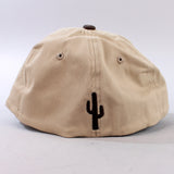 Cactus Ropes Plaid Trucker Cap Brown Embroidered Logo & Two-Tone Design
