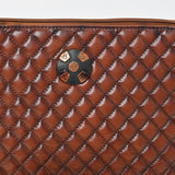 American Darling Woven Leather Crossbody Bag for Women, Western Shoulder Purse with Adjustable Strap Brown