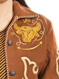 American Darling Western Apparel Embroidered Woolen Fabric Handcrafted Heritage Jacket with Braided Accents for Women