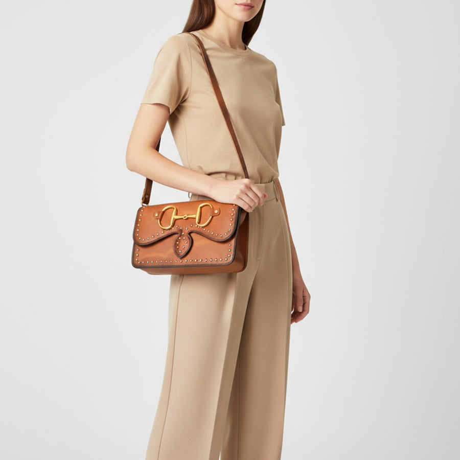 American Darling Small Crossbody Genuine Full Grain Leather Women Bag Western Handbag