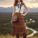 American Darling Crossbody Full Grain Genuine Leather Women Bag Western Handbag