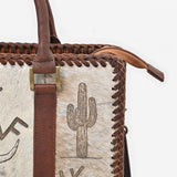 American Darling Breifcase Hair On Genuine Leather Women Bag Western Handbag