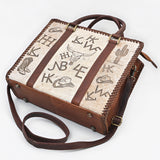 American Darling Breifcase Hair On Genuine Leather Women Bag Western Handbag