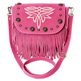 American Darling Women's Crossbody Bag Western Genuine Suede Leather Handbag