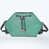 American Darling Bucket Bag Hand Tooled Floral Carved Genuine Leather Western Purse with Turquoise Concho Fringes Tassels
