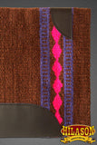 Hilason Horse Western Saddle Blanket New Zealand Wool Pink/Brown
