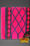Hilason Horse Western Saddle Blanket New Zealand Wool Pink/Brown