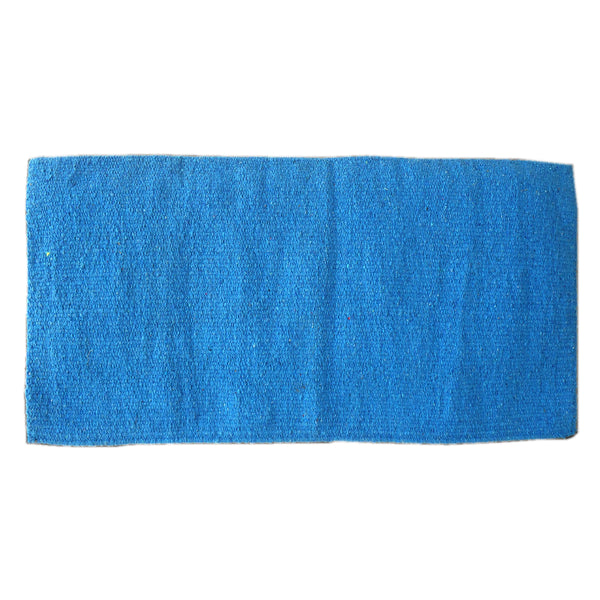 Blue wool saddle blanket - Uhorse