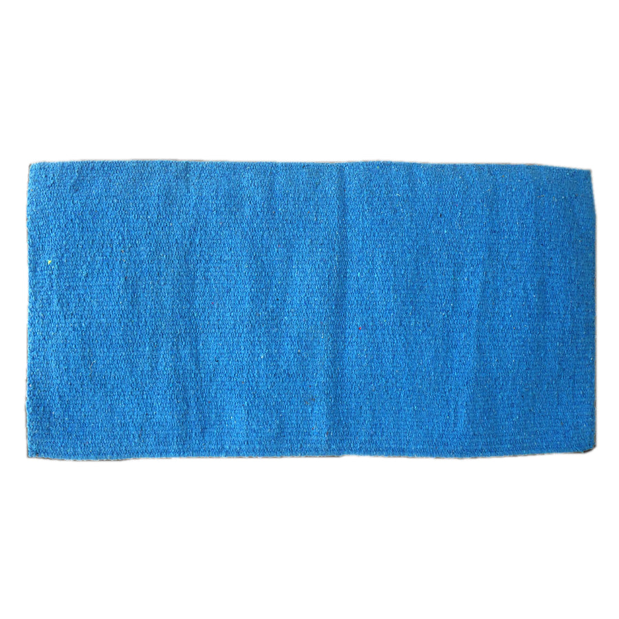 Blue wool saddle blanket - Uhorse