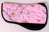 HILASON 28" X 26" Anti Slip Round Contoured H. Saddle Pad Pink Camo by Hilason Cowboy and equestrian accessories