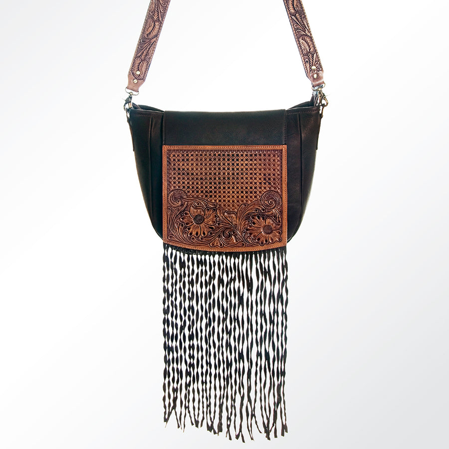 American Darling Cross Body Hand Tooled Genuine Leather Western Women Bag Handbag Purse - Uhorse