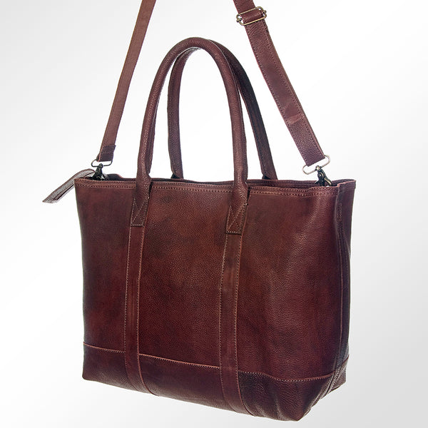 American Darling Women's Tote Bag Western Full Grain Genuine Leather Handbag - Uhorse