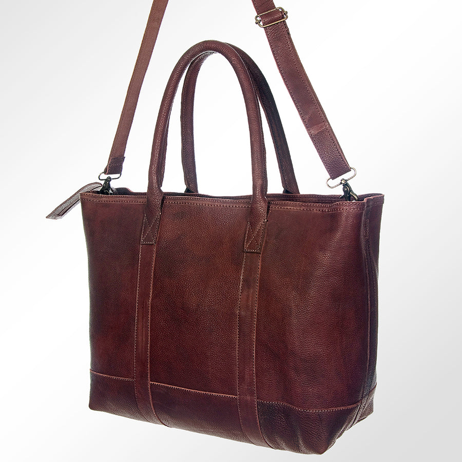 American Darling Women's Tote Bag Western Full Grain Genuine Leather Handbag - Uhorse