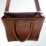 American Darling Women's Tote Bag Western Full Grain Genuine Leather Handbag