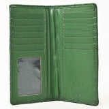 NEVER MIND Quilted Leather Continental Bifold Wallet Organizer