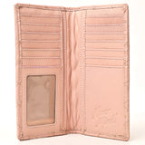 NEVER MIND Quilted Leather Continental Bifold Wallet Organizer