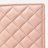 NEVER MIND Quilted Leather Continental Bifold Wallet Organizer