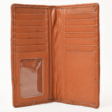 NEVER MIND Quilted Leather Continental Bifold Wallet Organizer
