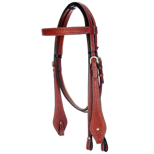 Comfytack Western Horse Bridle Headstall Mahogany - Uhorse