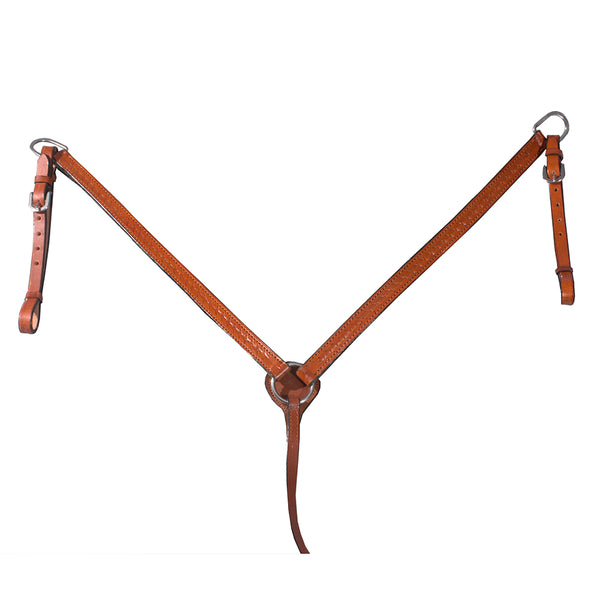 Hilason Western Horse Breast Collar Bridle American Leather Tan - Uhorse