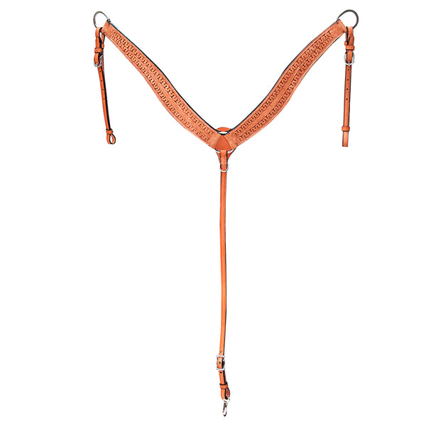 COMFYTACK Western Leather Horse Breast Collar Tan - Uhorse