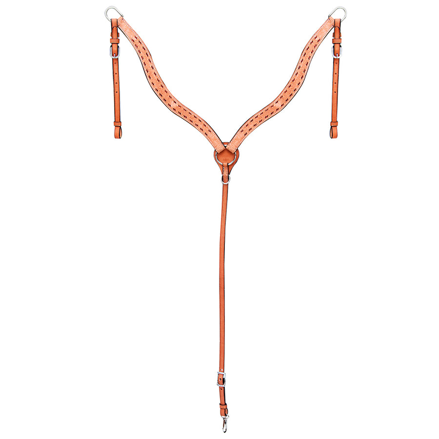 COMFYTACK Western Leather Horse Breast Collar Tan - Uhorse
