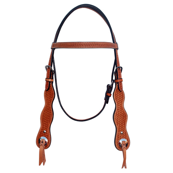 HILASON Western Horse American Leather Headstall Tack Tan - Uhorse