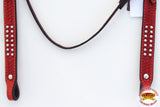 HILASON Western Horse American Leather Headstall Tack Mahogany