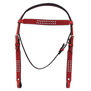 HILASON Western Horse American Leather Headstall Tack Mahogany