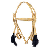HILASON Western Horse Rawhide Leather Headstall Tack Tan