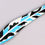 HILASON Western Horse Genuine Leather Printed Breast Collar Turquoise & Black