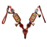 HILASON Western Genuine American Leather Horse Breast Collar Tack Brown