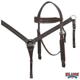 HILASON Western Horse Saddle American Leather Flex Tree Trail & Pleasure Brown