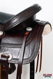 HILASON Western Horse Saddle American Leather Flex Tree Trail & Pleasure Brown