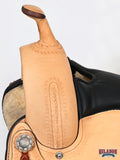 Tan HILASON Western Horse Saddle American Leather Flex Tree Trail & Pleasure