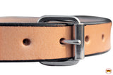 Hilason Heavy Duty Handmade Genuine Leather Dog Collar Tan