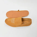 American Darling Handmade Suede Mule Shoes for Women Slip-On Closed Toe Casual Loafer Embroidered Comfortable Flat Footwear